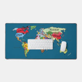 世界地図 デスクマット (キーボード&マウス)