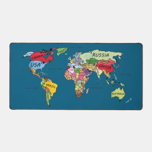 世界地図 デスクマット