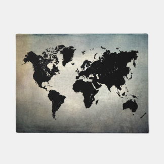世界地図 ドアマット