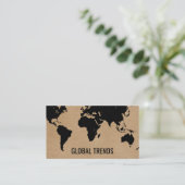 世界地図 | ナチュラル2 名刺 (スタンド正面)