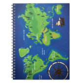 世界地図 ノートブック (正面)