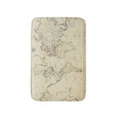 世界地図 バスマット (正面縦)