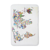 世界地図 バスマット (正面縦)