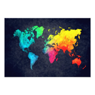 世界地図 フォトプリント