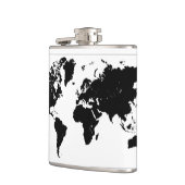 世界地図 フラスク (左)