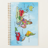 世界地図 プランナー手帳 (正面)