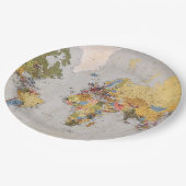 世界地図 ペーパープレート (アングル)