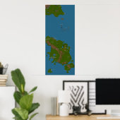 世界地図 ポスター (ホームオフィス)