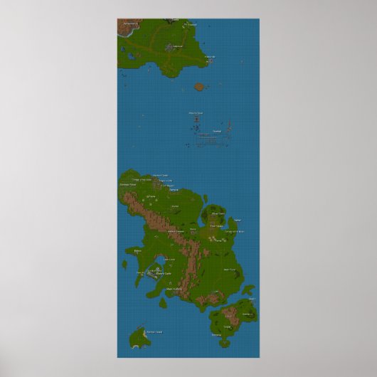 世界地図 ポスター (正面)