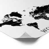 世界地図 ポスター (角)