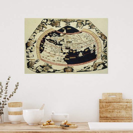 世界地図 ポスター (キッチン)