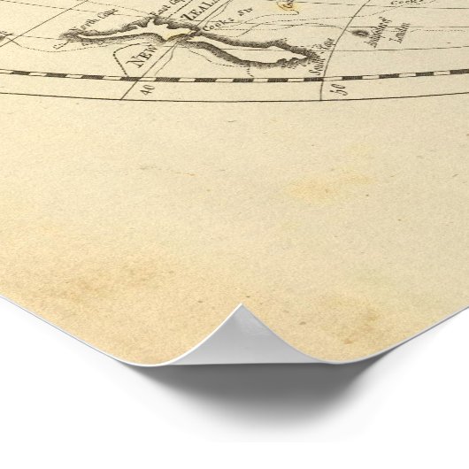 世界地図 ポスター (角)