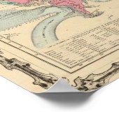 世界地図 ポスター (角)