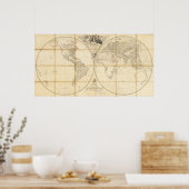 世界地図 ポスター (キッチン)