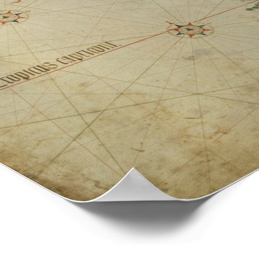 世界地図 ポスター (角)