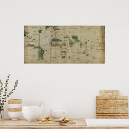 世界地図 ポスター (キッチン)