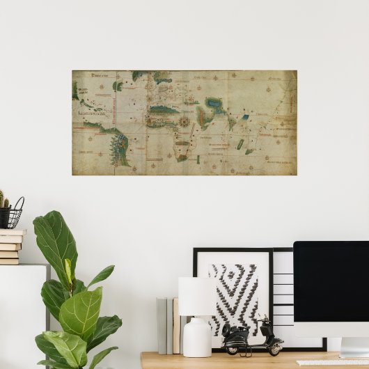 世界地図 ポスター (ホームオフィス)
