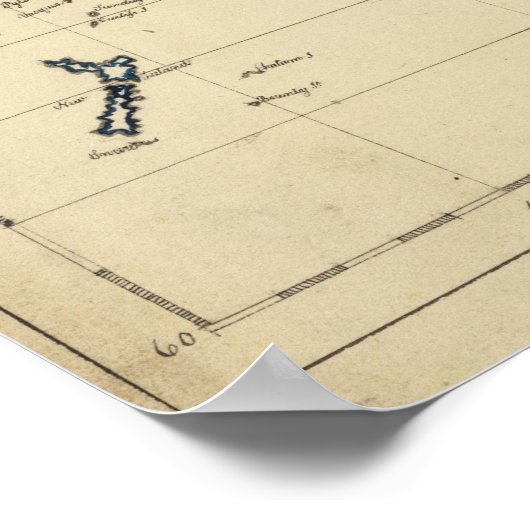 世界地図 ポスター (角)