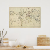 世界地図 ポスター (キッチン)