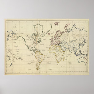 世界地図 ポスター