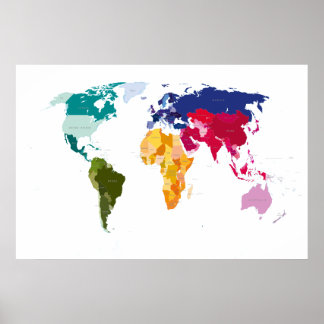 世界地図 ポスター