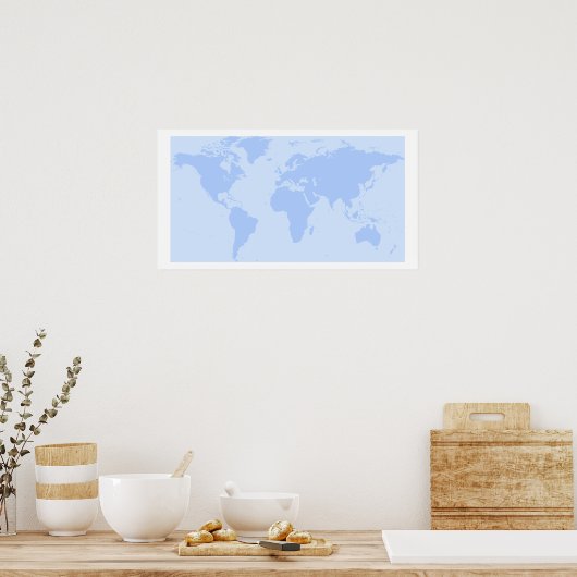 世界地図 ポスター (キッチン)
