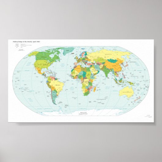 世界地図 ポスター (正面)