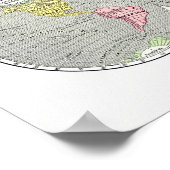 世界地図 ポスター (角)