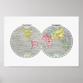 世界地図 ポスター (正面)