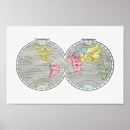 世界地図 ポスター (正面)