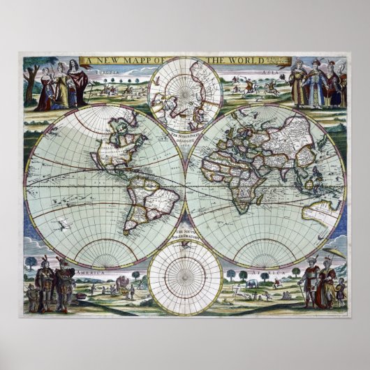 世界地図 ポスター (正面)