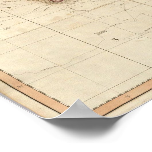 世界地図 ポスター (角)