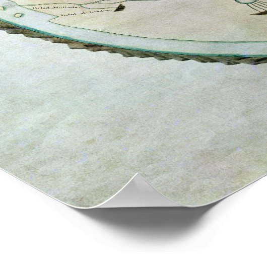 世界地図 ポスター (角)