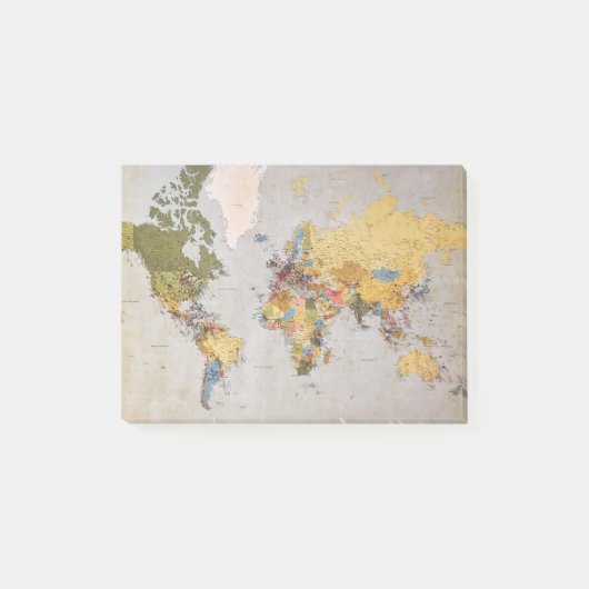 世界地図 ポストイット (正面)