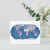 世界地図 ポストカード (スタンド正面)