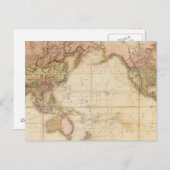 世界地図 ポストカード (正面/裏面)