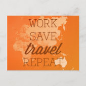 世界地図 ポストカード (正面)