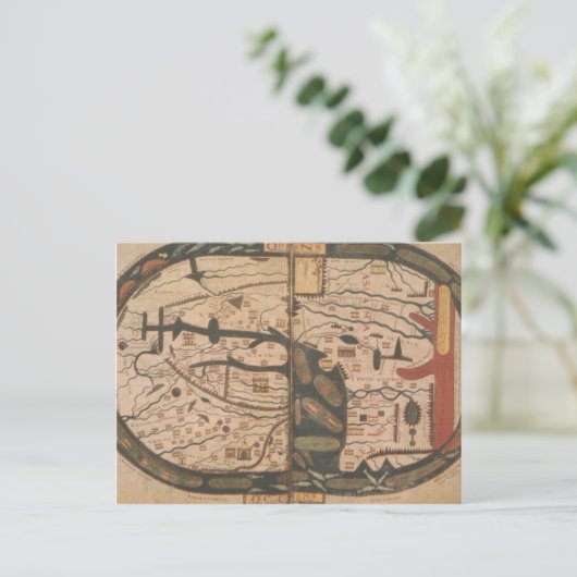 世界地図 ポストカード (スタンド正面)