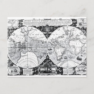 世界地図 ポストカード