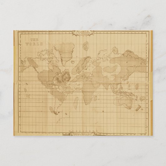 世界地図 ポストカード (正面)