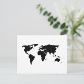 世界地図 ポストカード (スタンド正面)