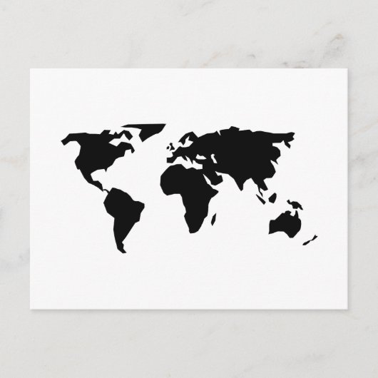 世界地図 ポストカード (正面)