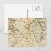 世界地図 ポストカード (正面/裏面)