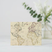 世界地図 ポストカード (スタンド正面)