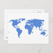 世界地図 ポストカード (正面/裏面)
