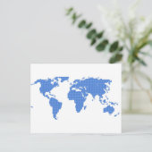 世界地図 ポストカード (スタンド正面)