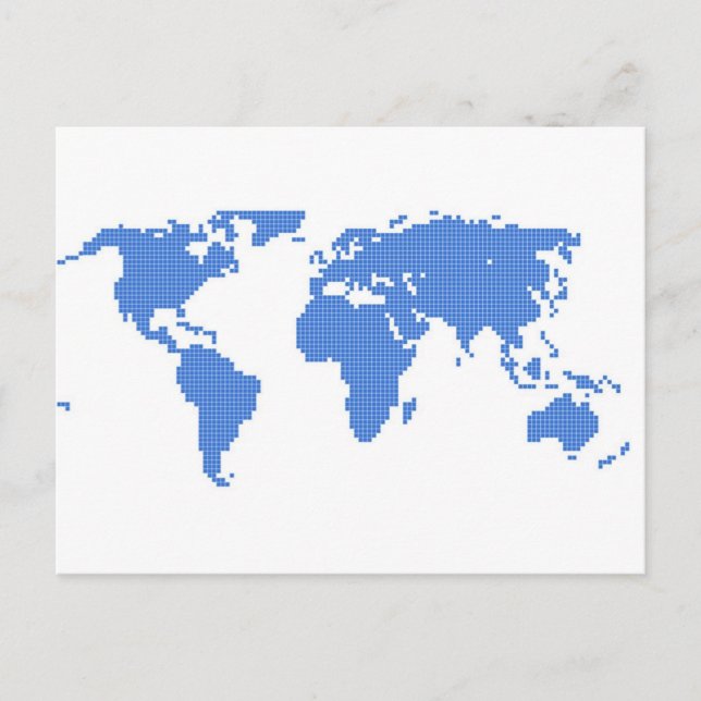 世界地図 ポストカード (正面)