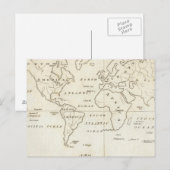 世界地図 ポストカード (正面/裏面)