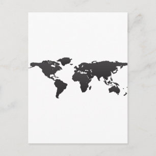 世界地図 ポストカード
