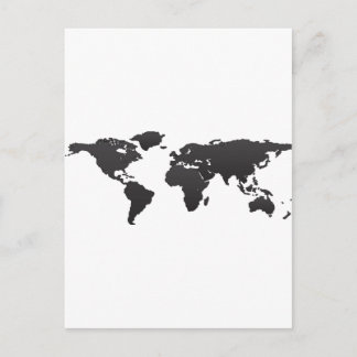 世界地図 ポストカード